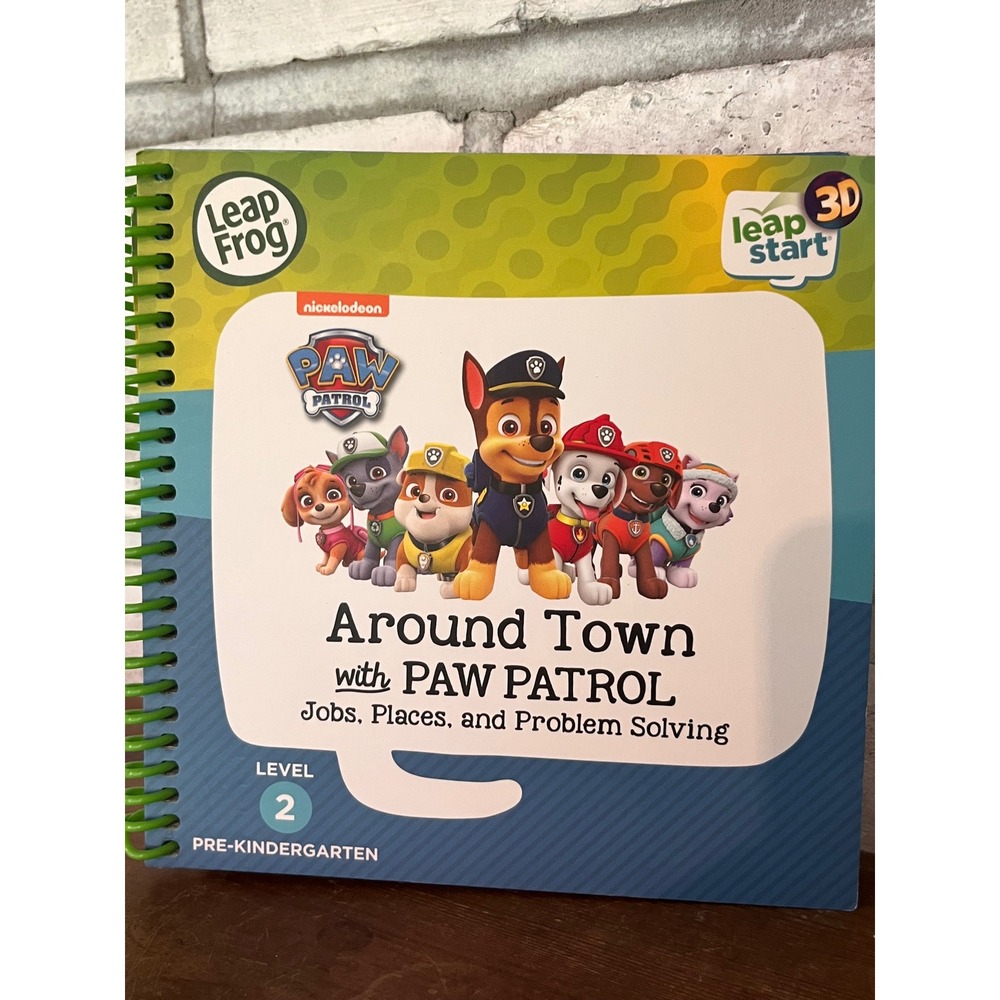 LeapFrog 3D Leap Start Around Town PAW PATROL Nickelodeon Book Level 2  Pre-K